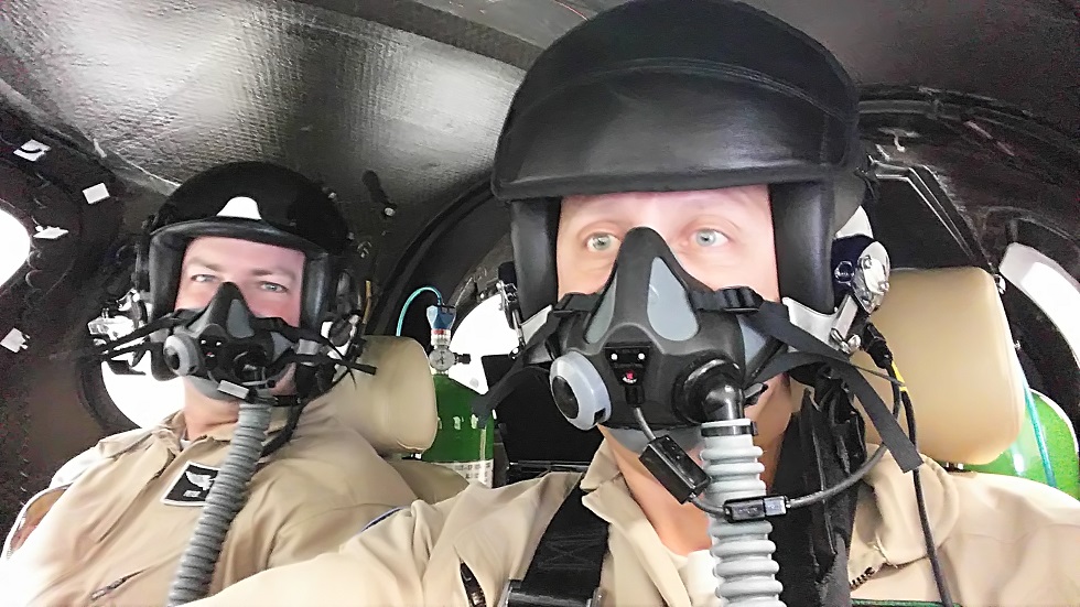 On O2 for unpressurized climbs to FL340